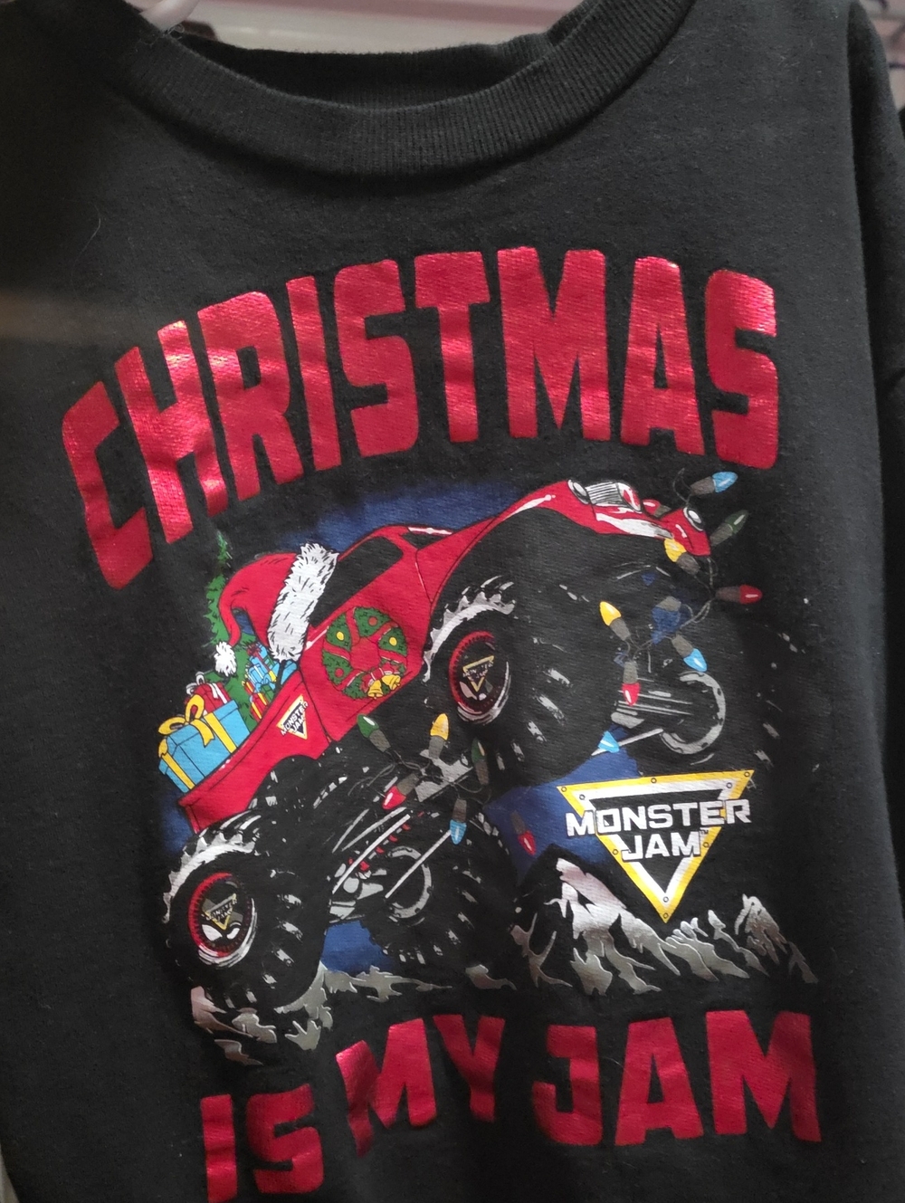 Monster Jam Christmas Sweater Size 6/7